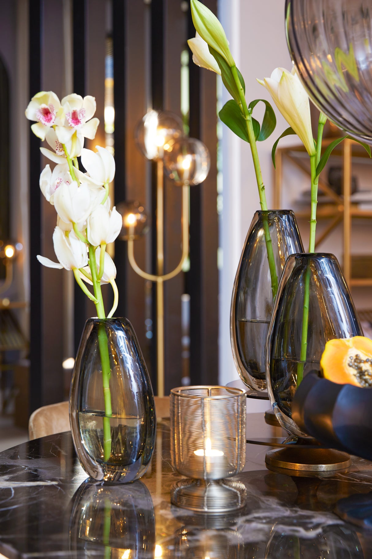 Antique Bronze Dioso Tealight Holder 10x15 cm