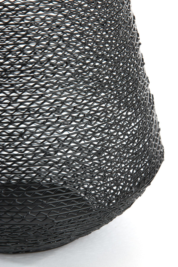 Ø15x17 cm Beteza Matt Black Hurricane Lantern