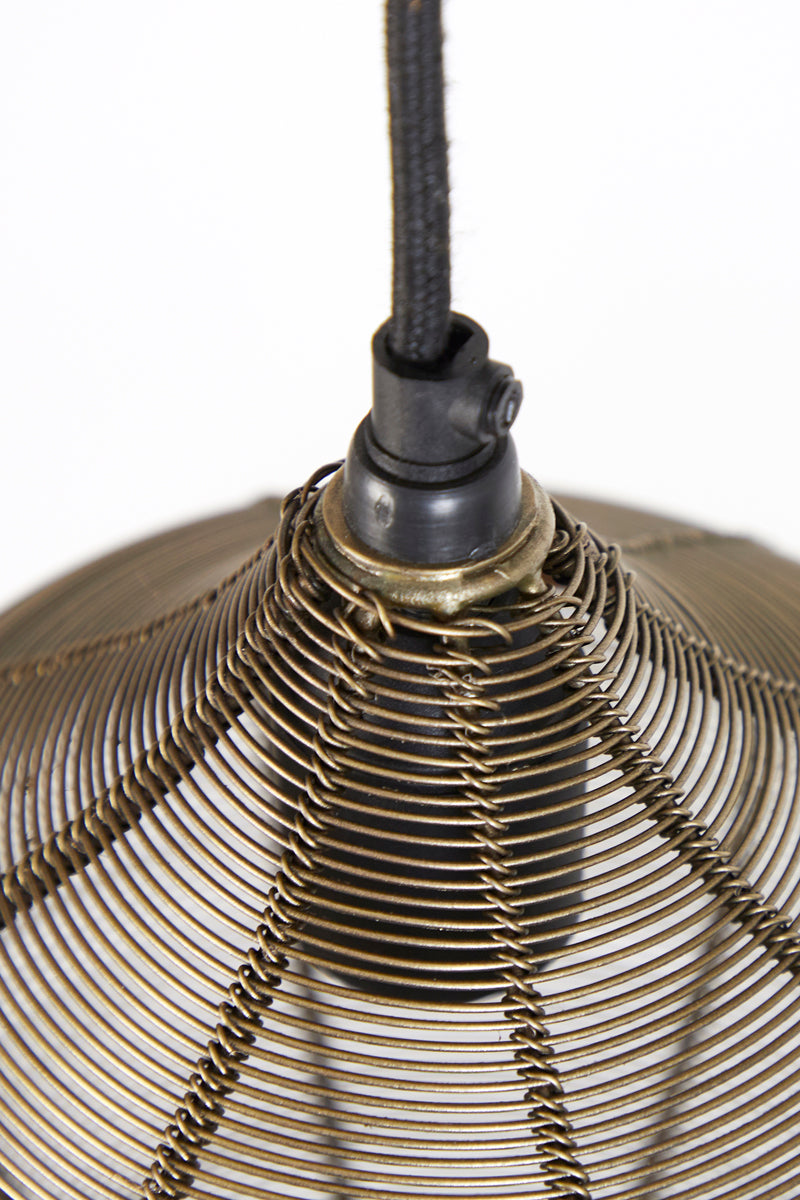 Elegant Five-Light Pendant in Antique Bronze Finish
