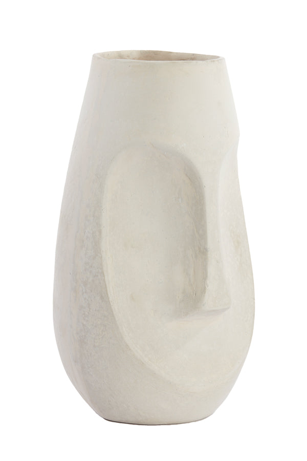 Natural Face Design Decorative Pot 21x18x36 cm