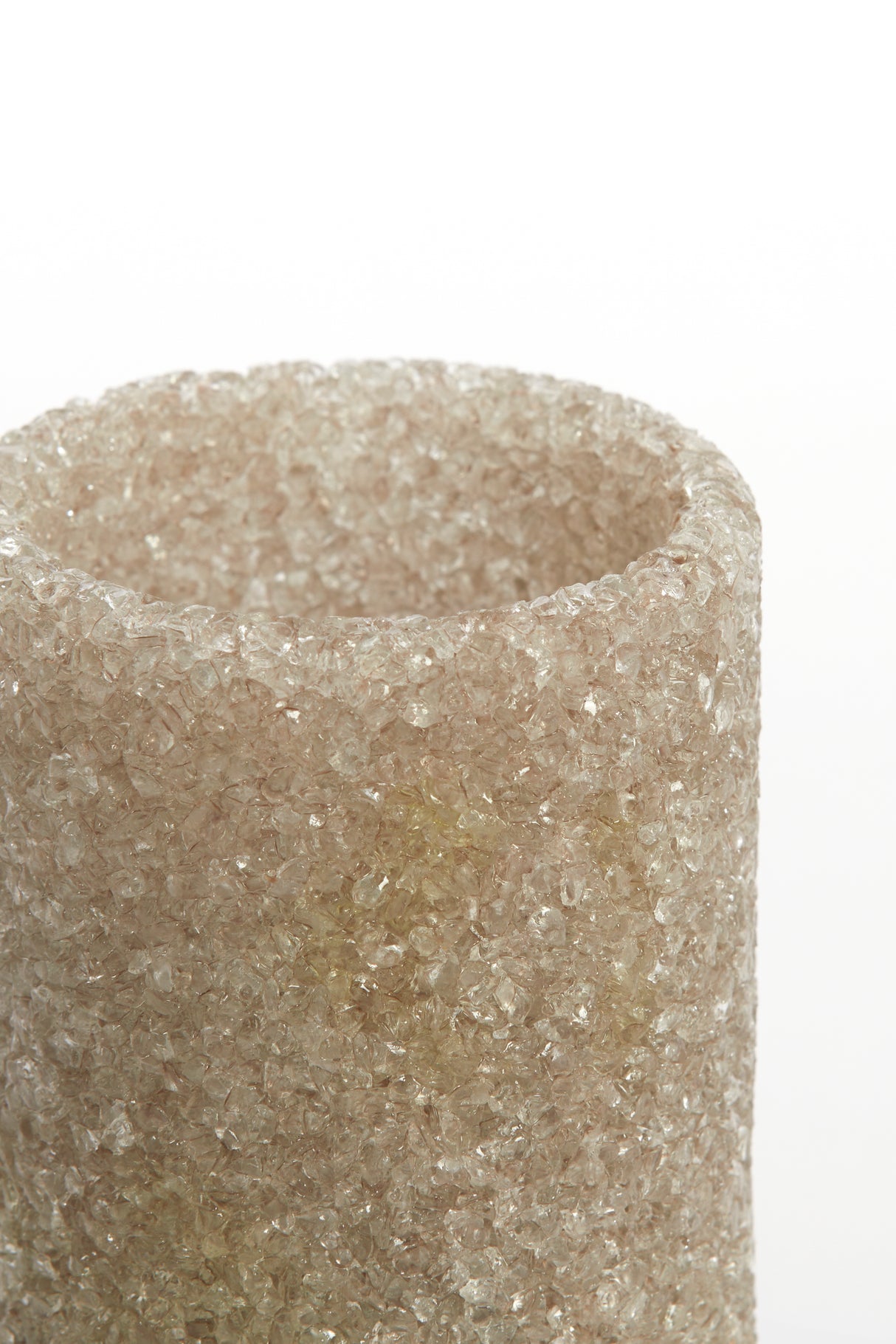 Grey Morita Glass Tealight Holder 7x7 cm