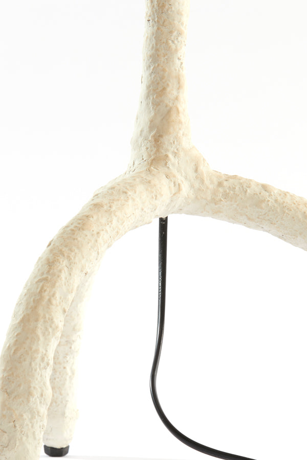 Cream Elegance Floor Lamp - Stylish 33x33x137 cm