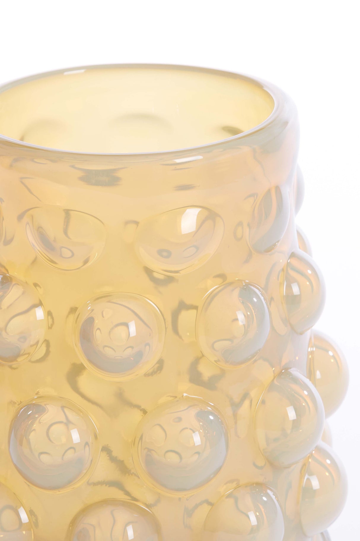 Sunshine Glow Light Yellow Glass Vase - Ø15.5x19 cm