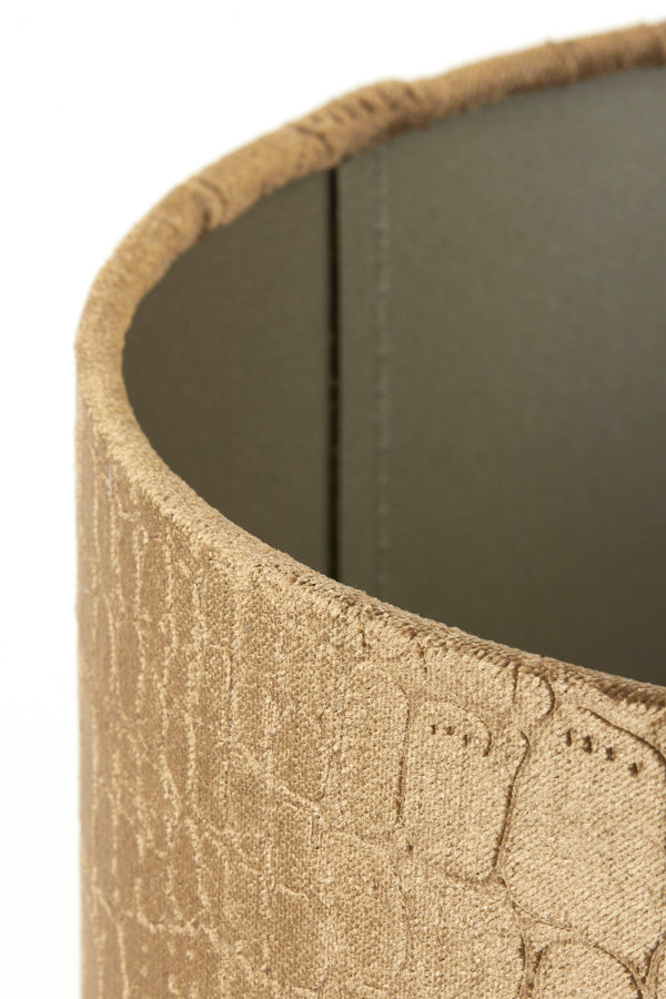 Praya Brown Textured Cylindrical Lamp Shade 20x20x15 cm