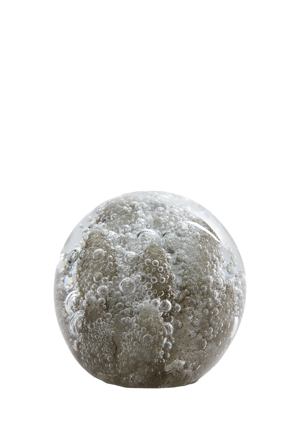 Coral Glass Ornament Sphere 10cm - Light Brown