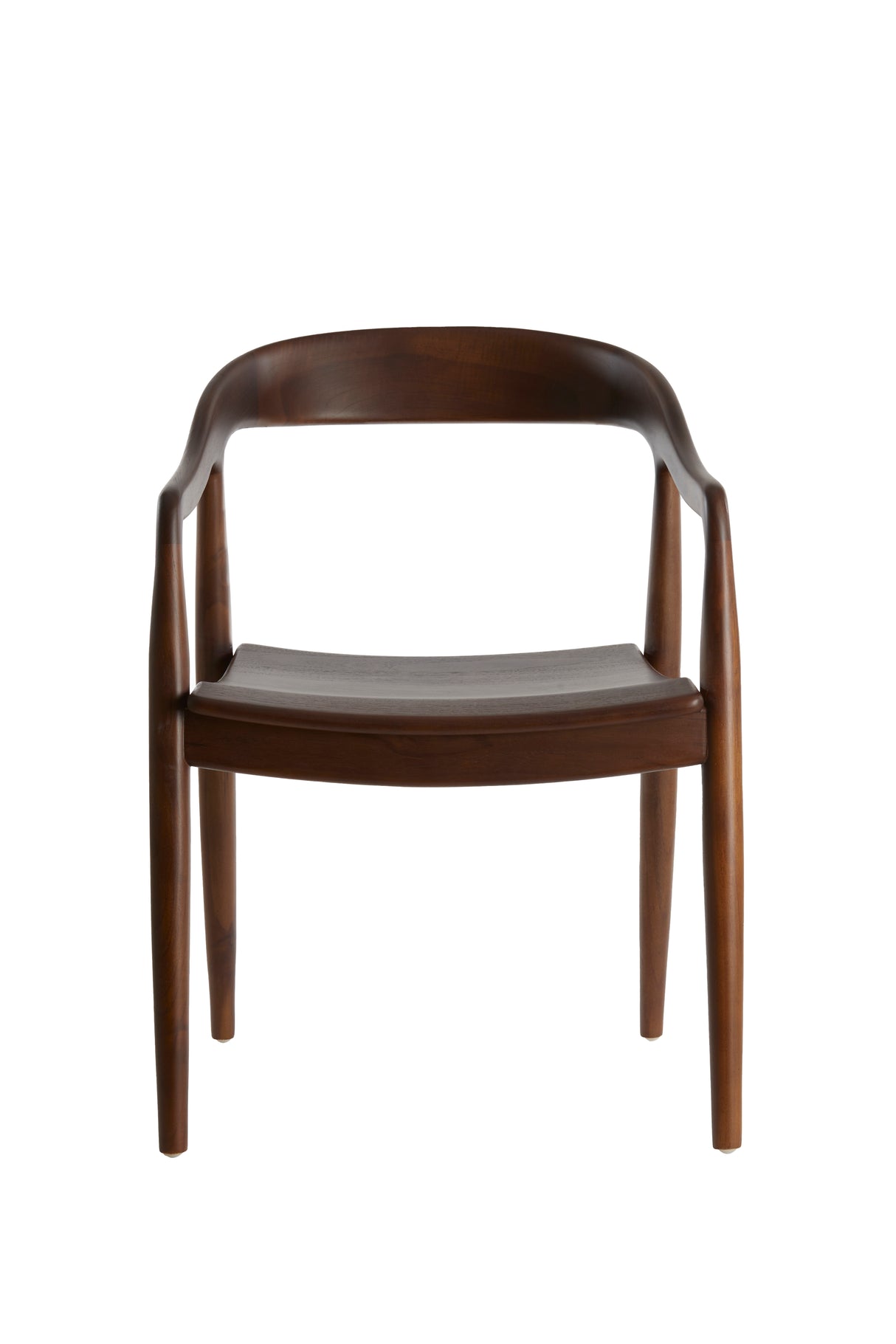 Elegant Dark Brown Palos Wood Dining Chair, 60x58x83 cm