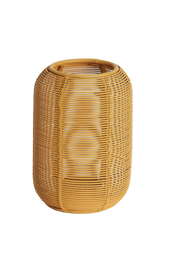 Bianu Matte Ocher Yellow Tealight Candle Holder Ø9x13 cm