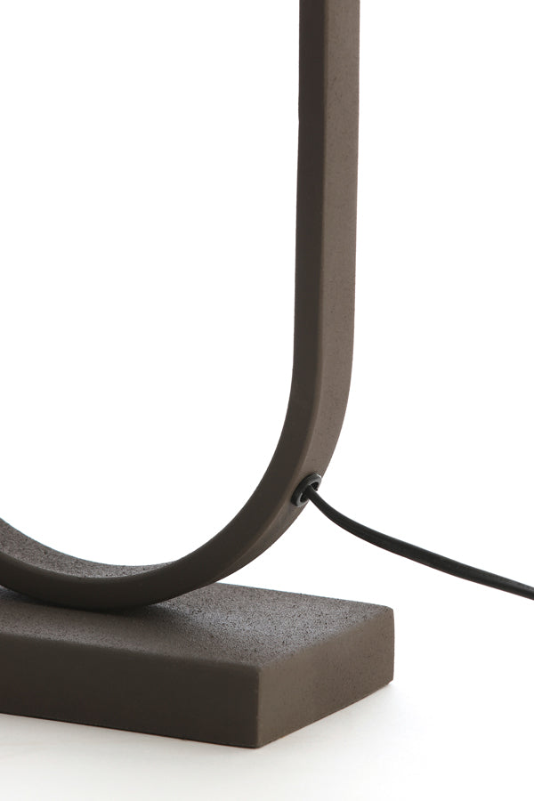 Jamiri Brown Tapered Lamp Stand - 20x10x45 cm