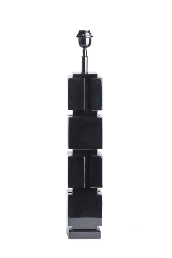 Elegant Caio Black Lamp Base, 11x11x68 cm