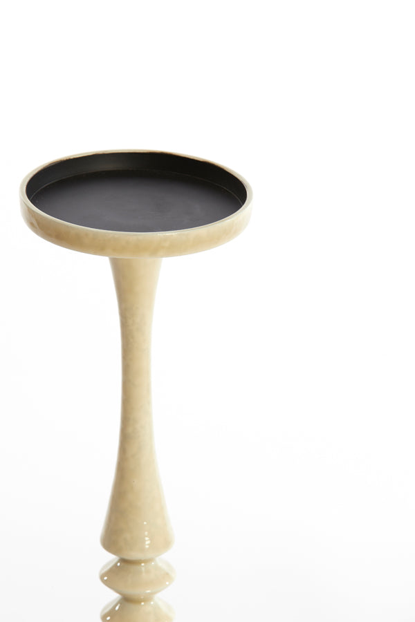 Elegant Tall Cream Sand Candle Holder - Ø11x51 cm
