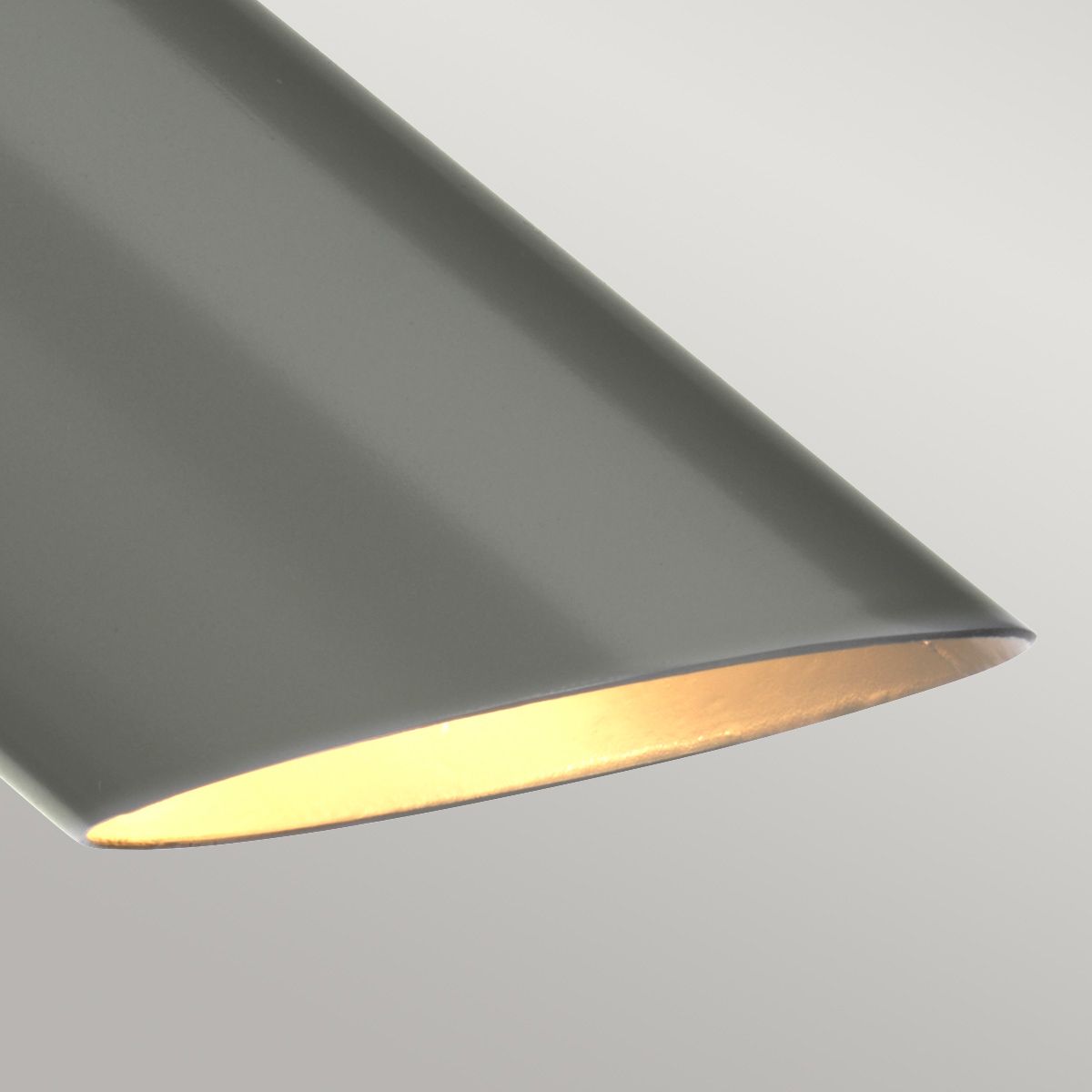 Quinto Contemporary Table Lamp in Dark Grey and Polished Nickel Finish
