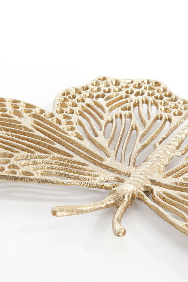 Gleaming Gold Butterfly Ornament 41x23x4 cm