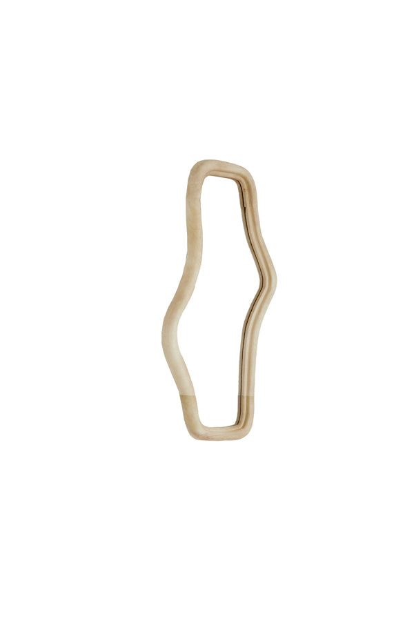 Natural Matt Wood Mirror Celano 80x44x4 cm