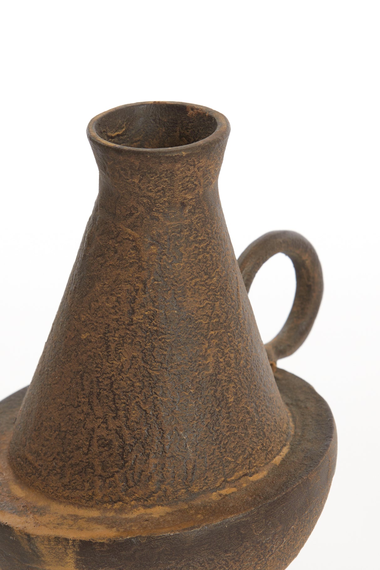 Antique Brown Mosima Decorative Vase - 13x11x20.5 cm