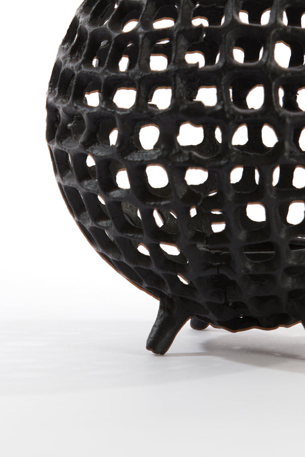 Purcina Matt Black Tealight Holder 15x13 cm