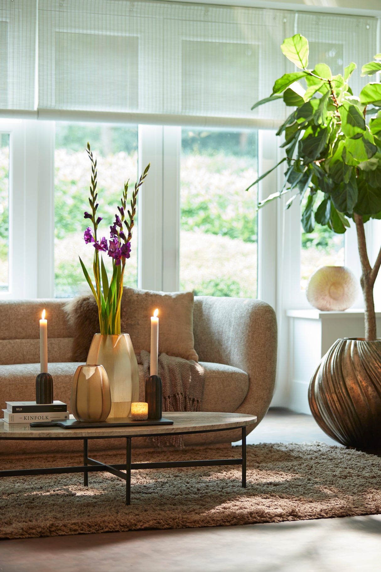 Antique Bronze Yatung Vase Deco Ø65x60 cm