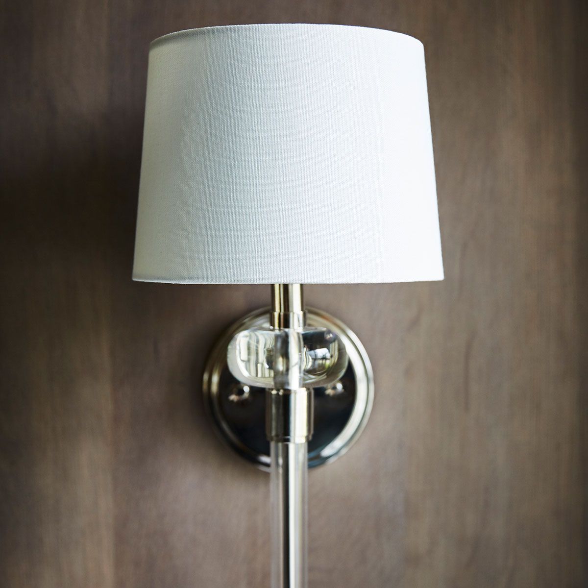Barbour Polished Nickel Wall Sconce with White Shade