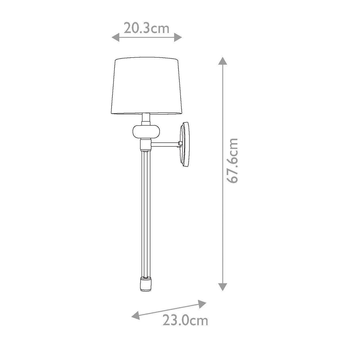 Barbour Polished Nickel Wall Sconce with White Shade