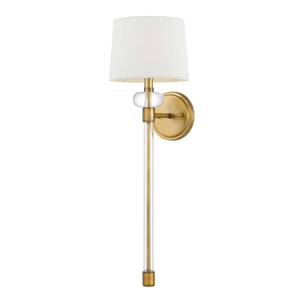 Barbour Weathered Brass Interior Wall Light