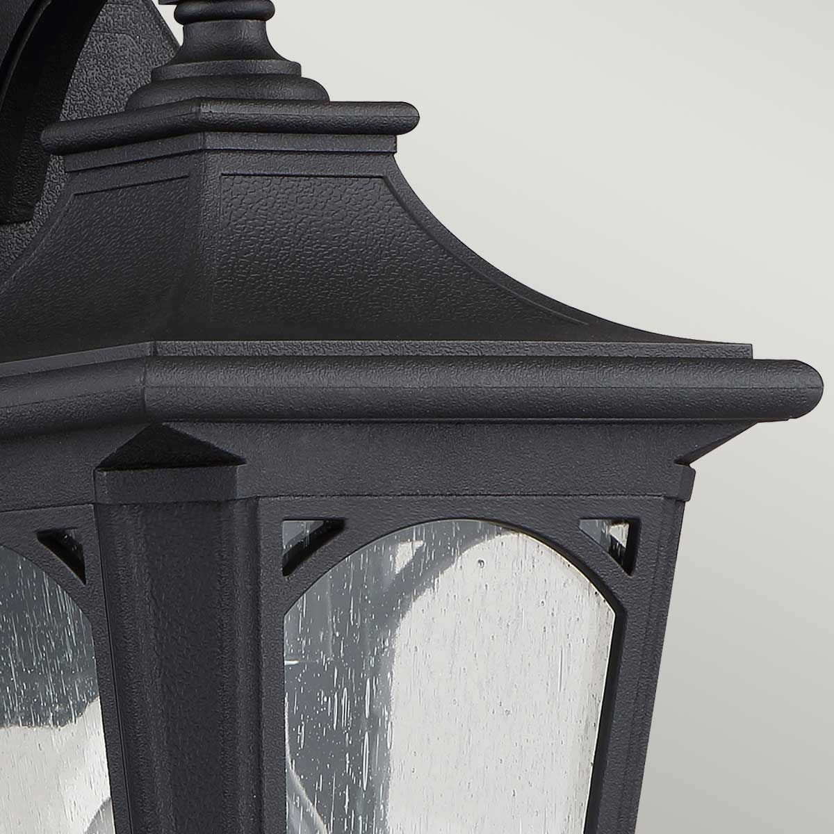 Mystic Black Bedford Wall Lantern - Classic Outdoor Lighting Fixture