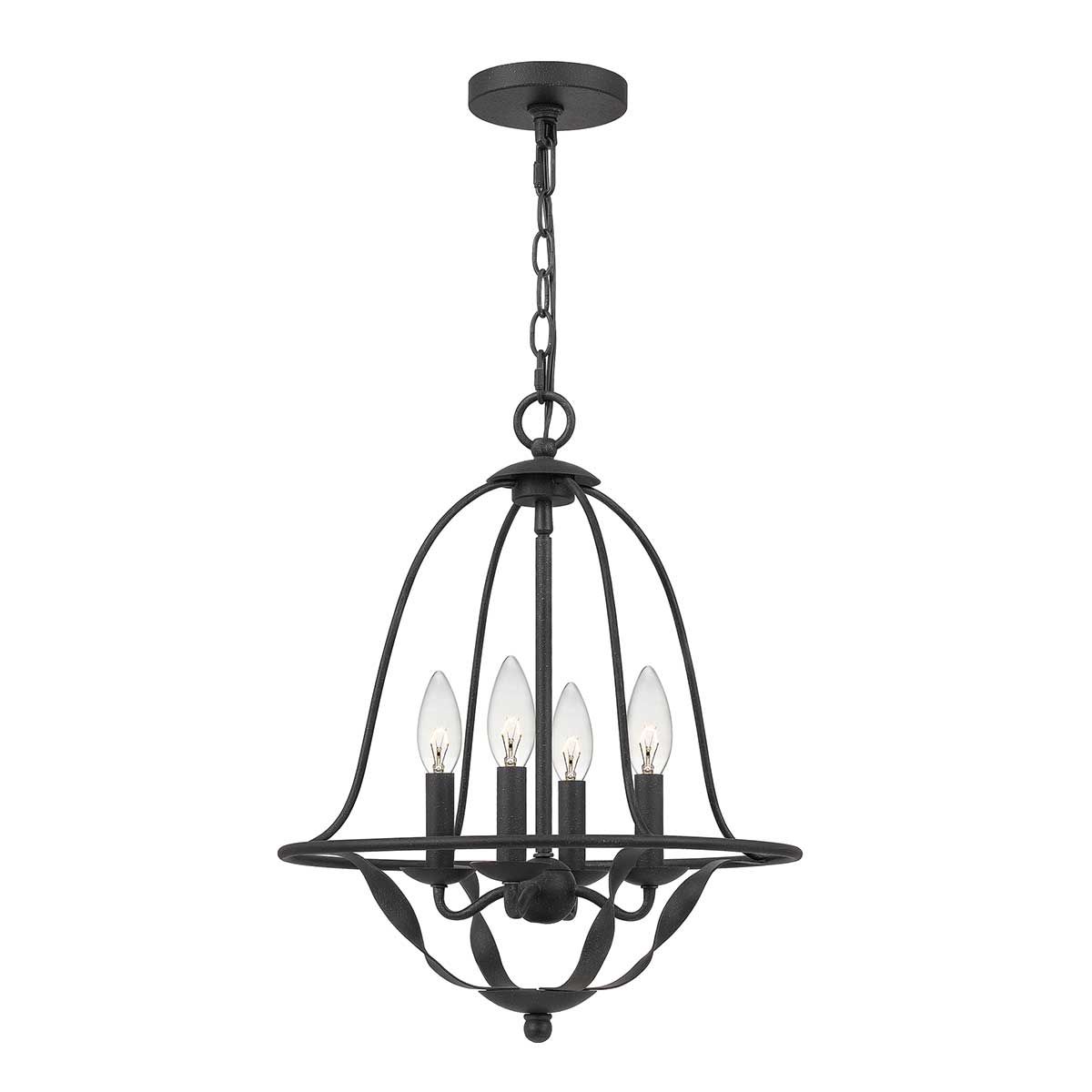 Grey Ash Bradbury Elegant 4-Light Interior Pendant Fixture