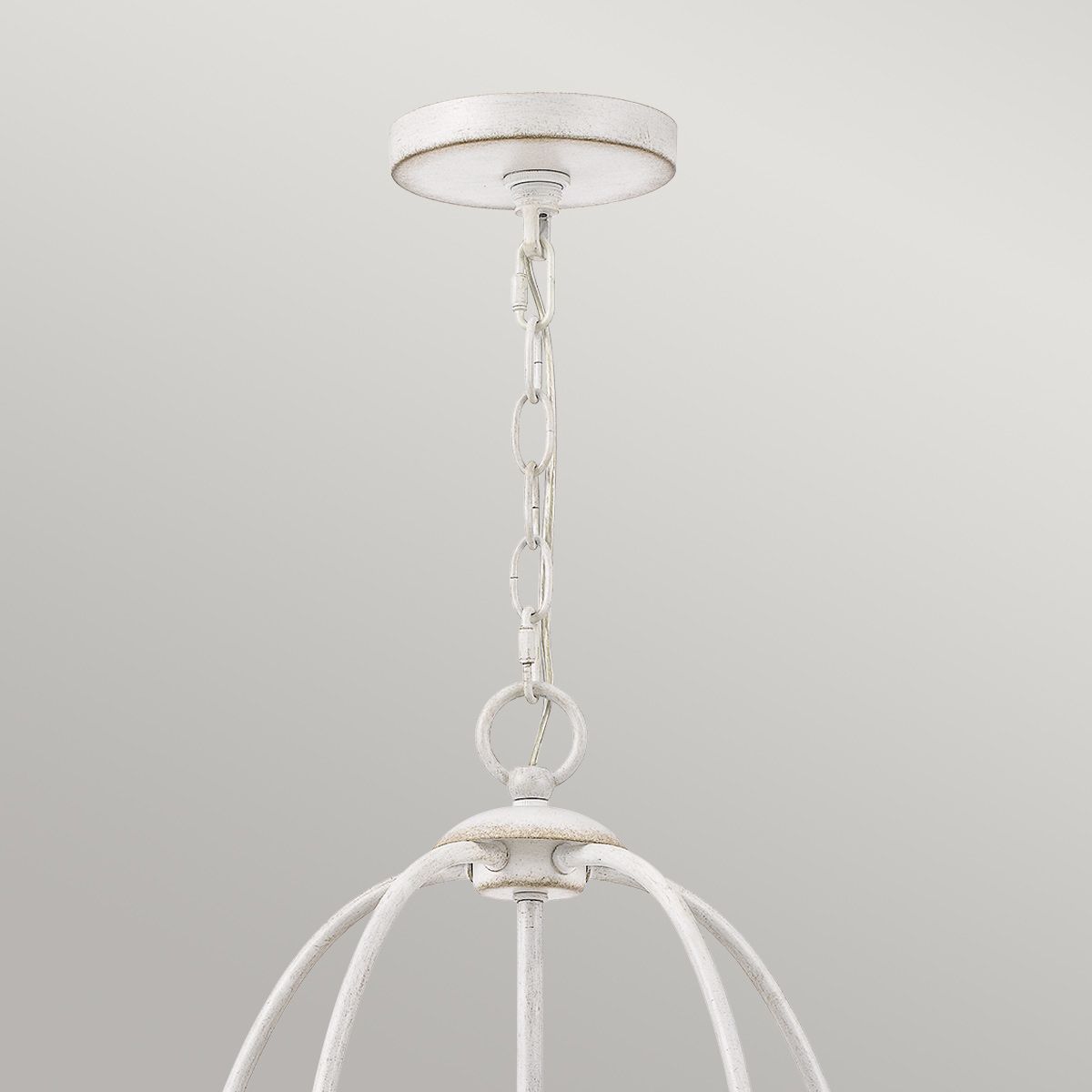 Bradbury Antique White 5-Light Elegant Chandelier