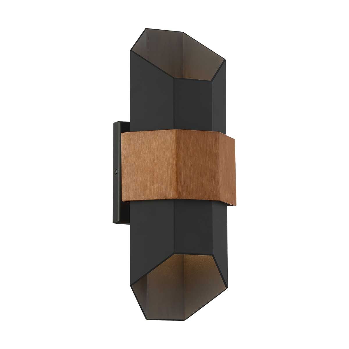 Chasm Modern Matte Black LED Outdoor Wall Lantern