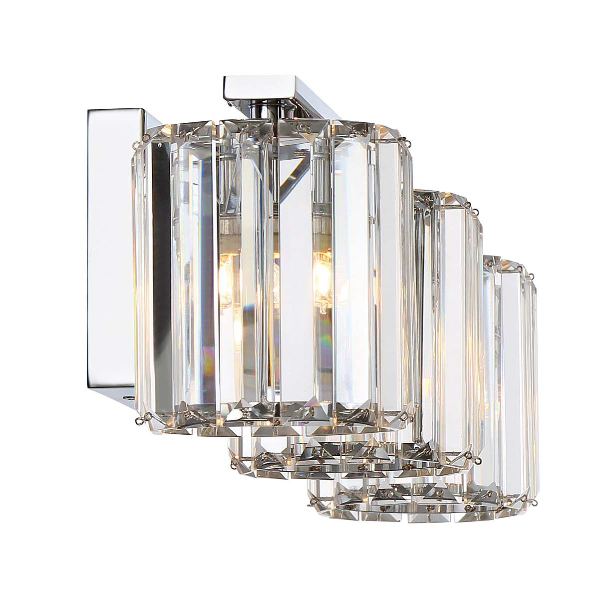 Radiant Elegance Tri-Light Wall Fixture
