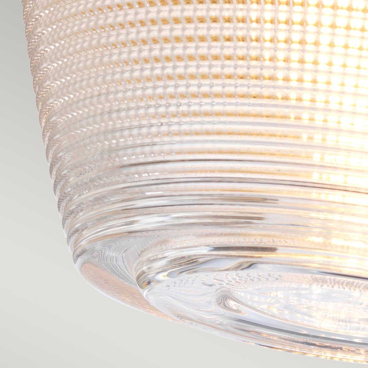 Dublin Interior Flush Mount Light in Painted Natural Brass Finish