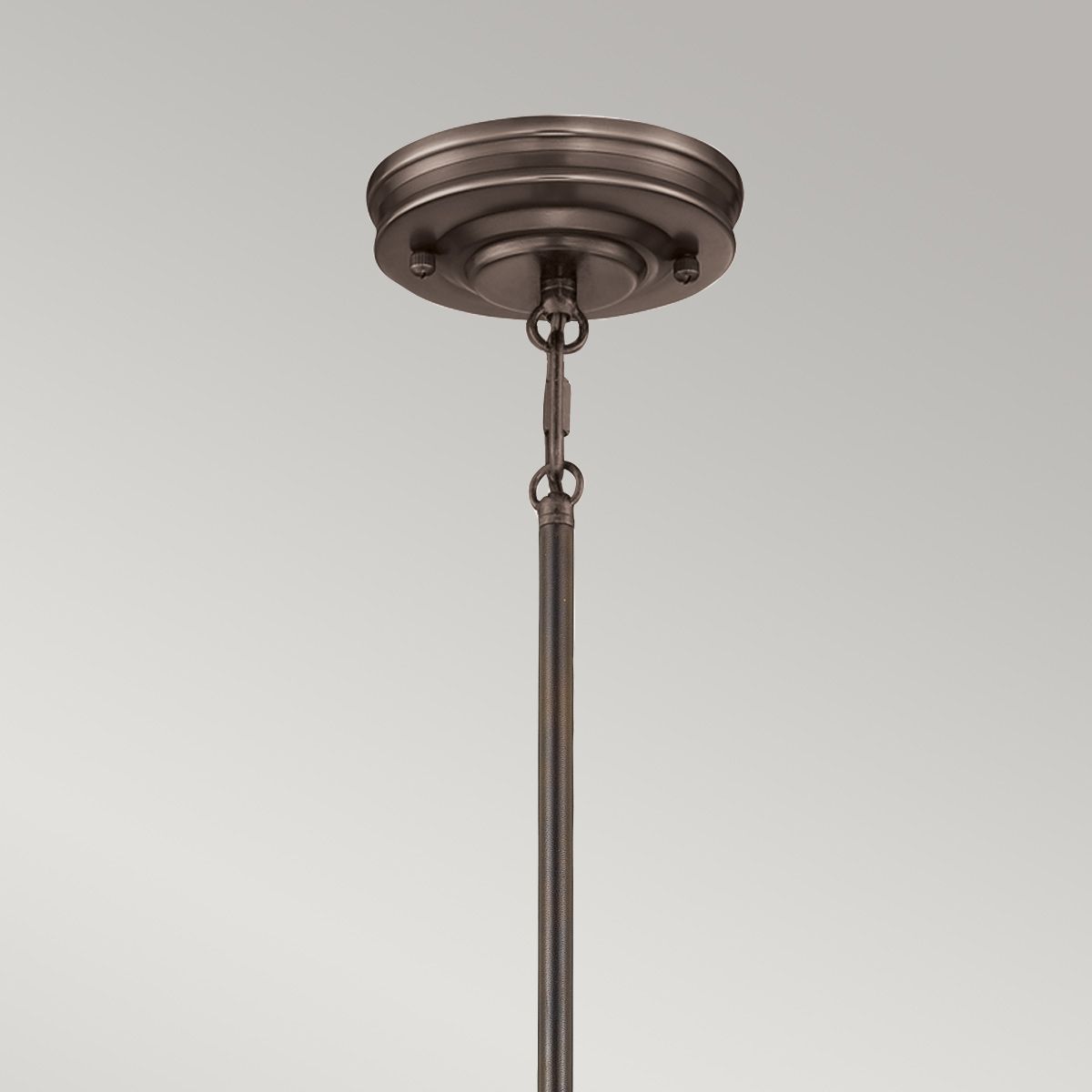 Emery Vintage Palladian Bronze Barber Ceiling Pendant Light
