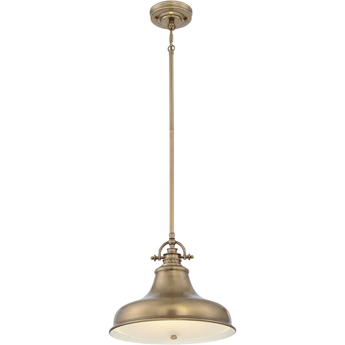 Emery Medium Pendant in Weathered Brass Finish