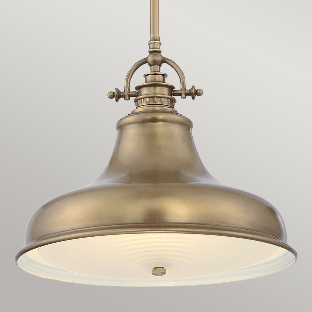 Emery Medium Pendant in Weathered Brass Finish