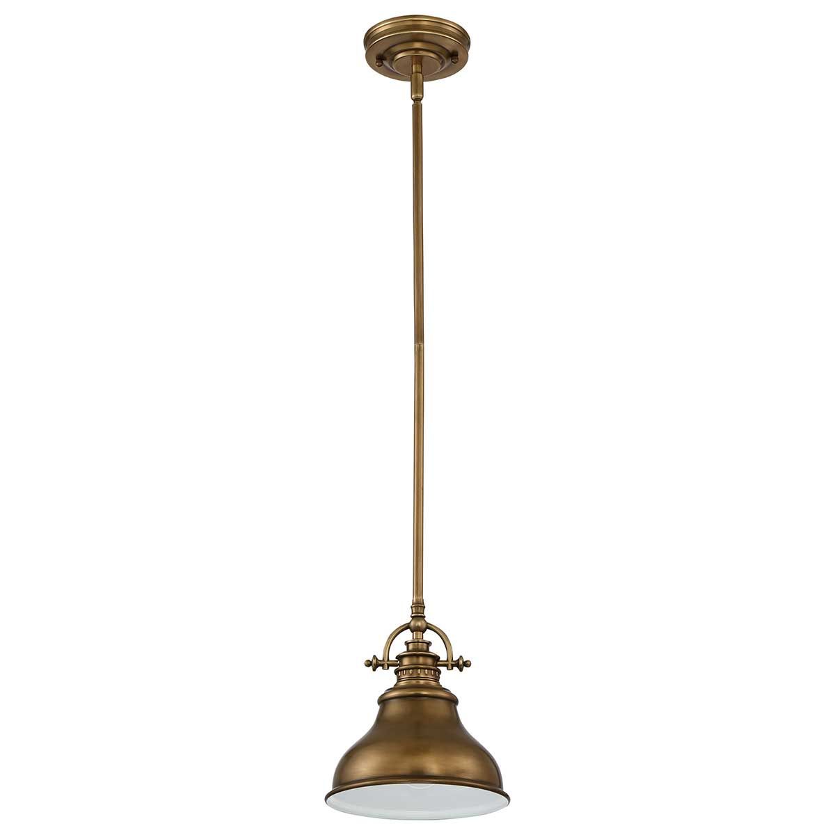 Vintage Artisan Palladian Bronze Pendant Light Fixture