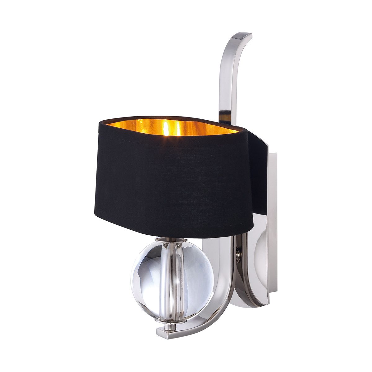 Gotham's Radiance: Imperial Silver Wall Light