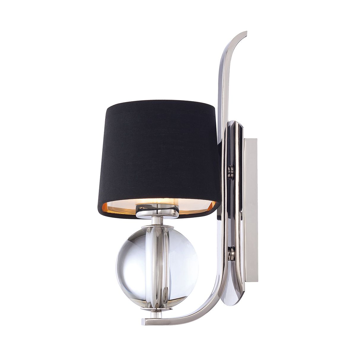 Gotham's Radiance: Imperial Silver Wall Light
