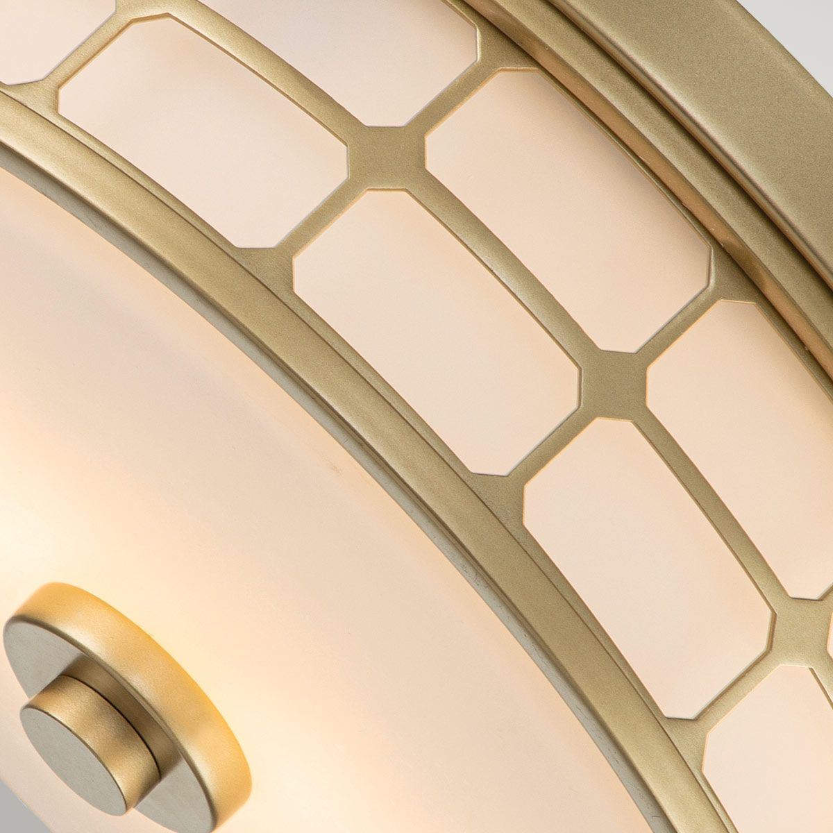 Guardian Brass Glow 2-Light Flush Mount