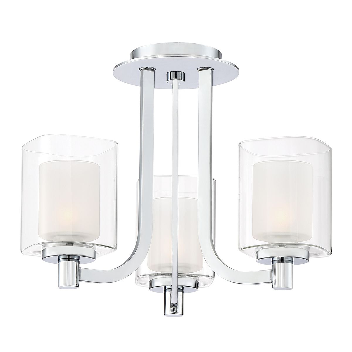 Kolt 3-Light Contemporary Bathroom Ceiling Fixture