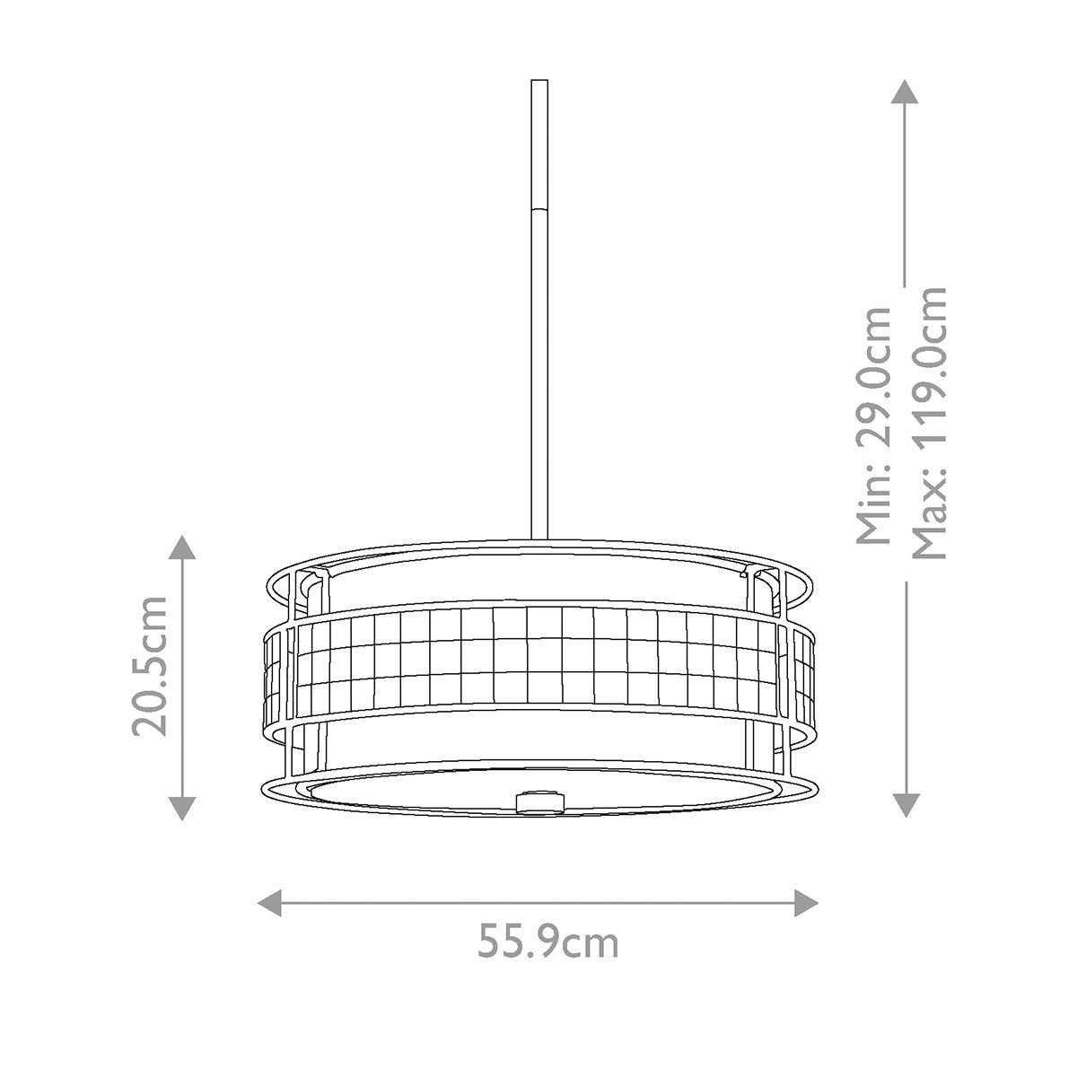 Laguna Radiant Copper Mica Mosaic Pendant Light