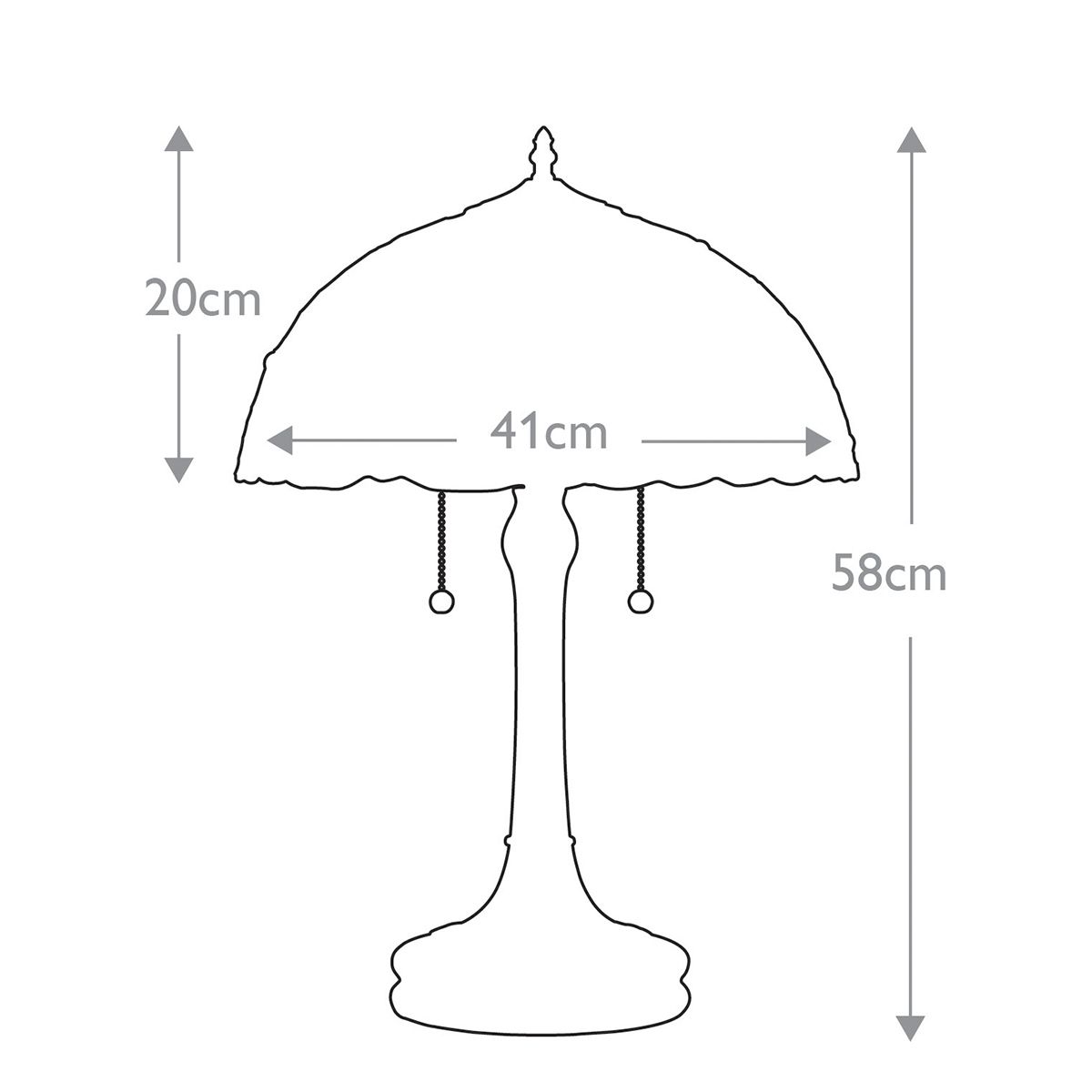 Larissa Ruby Rose Stained Glass Art Nouveau Table Lamp