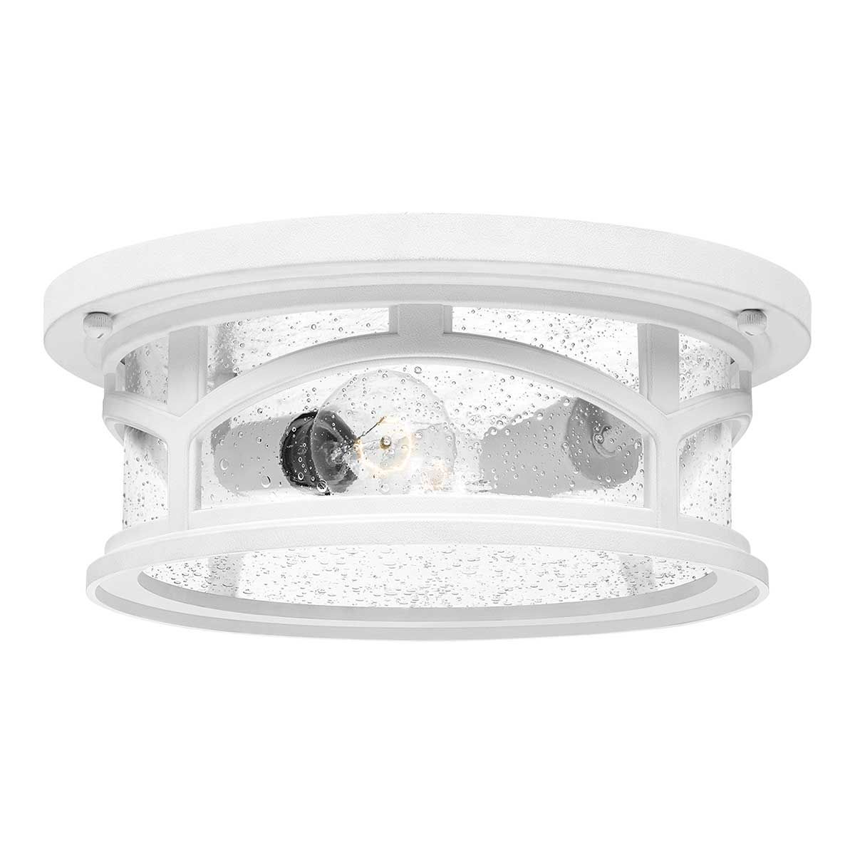 Marblehead Dual Light Coastal Flush Mount in White