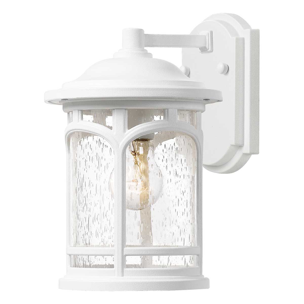 Elegant Coastal White Wall Lantern - Marblehead Collection