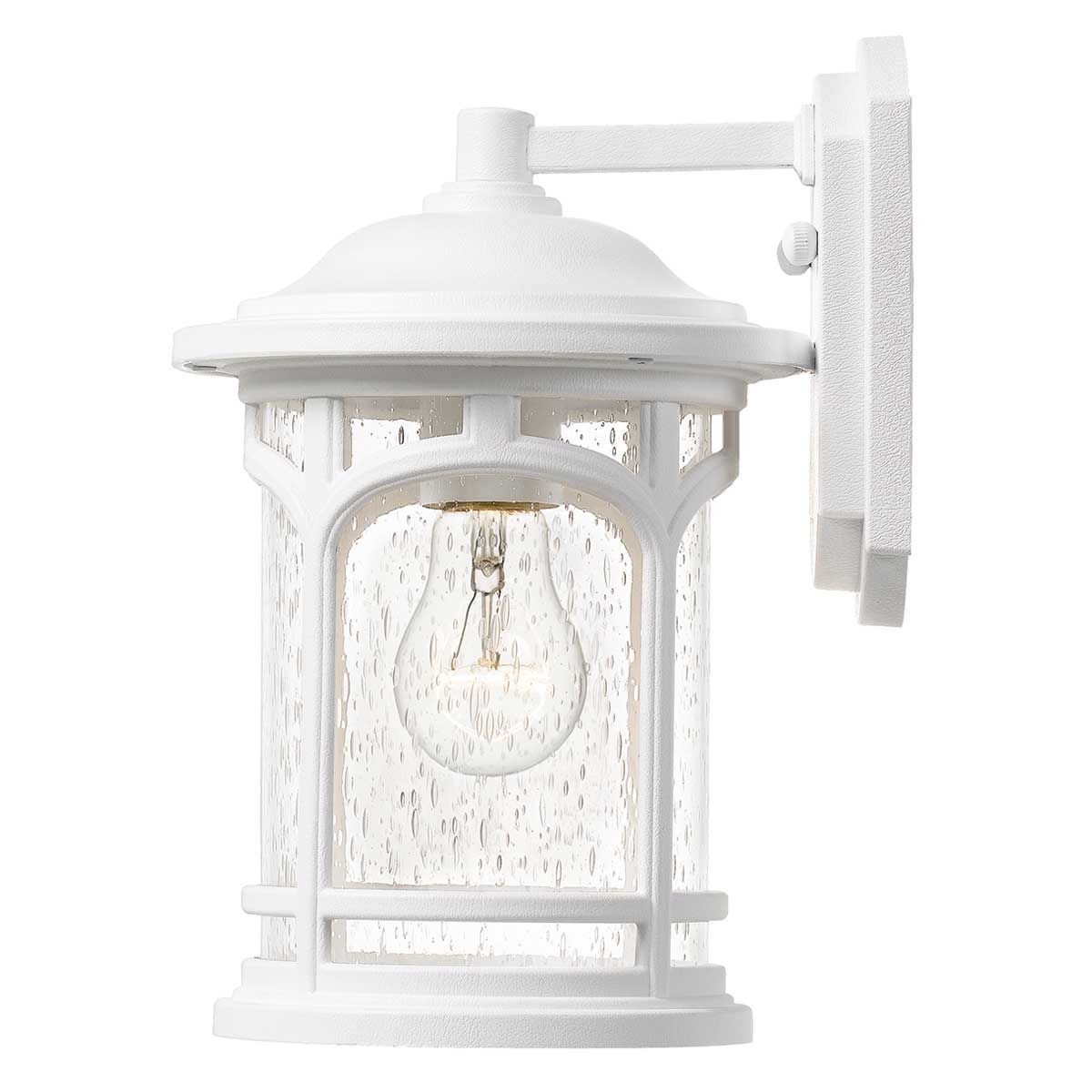 Elegant Coastal White Wall Lantern - Marblehead Collection