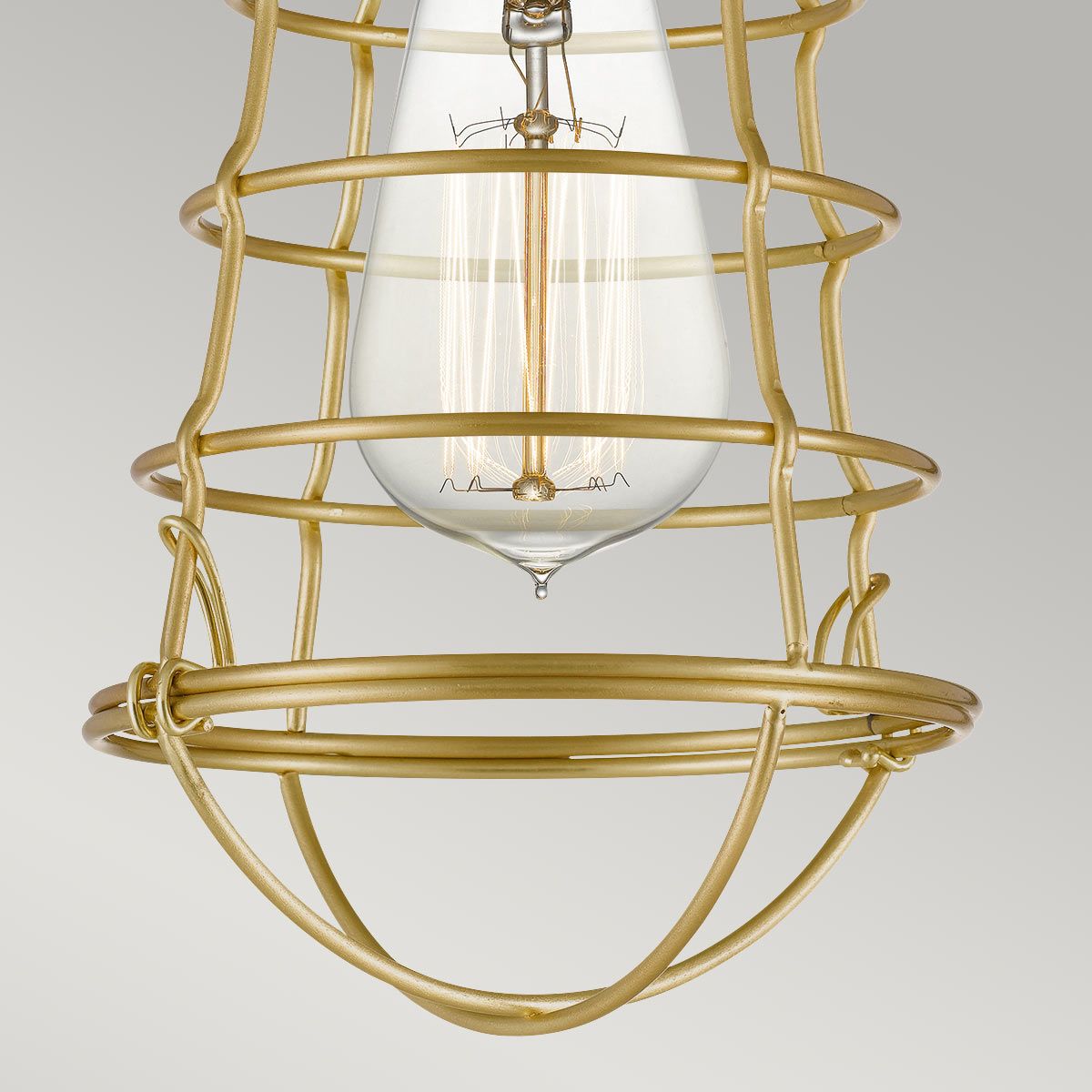 Mixon Modern Industrial Cage Ceiling Light Fixture