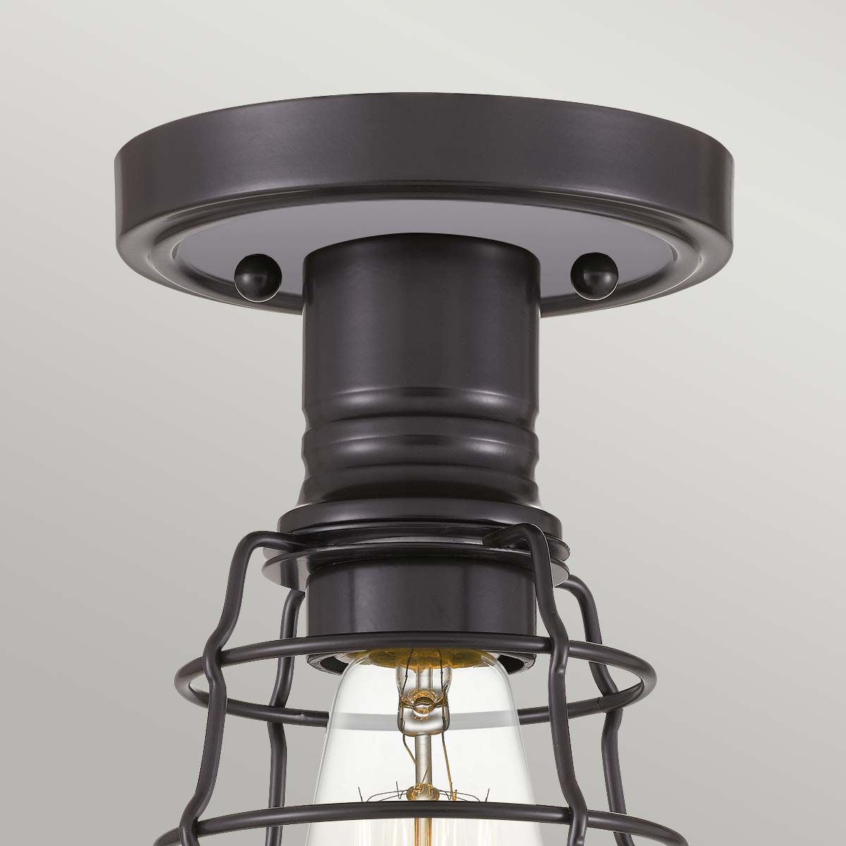 Mixon Industrial Cage Ceiling Light Fixture