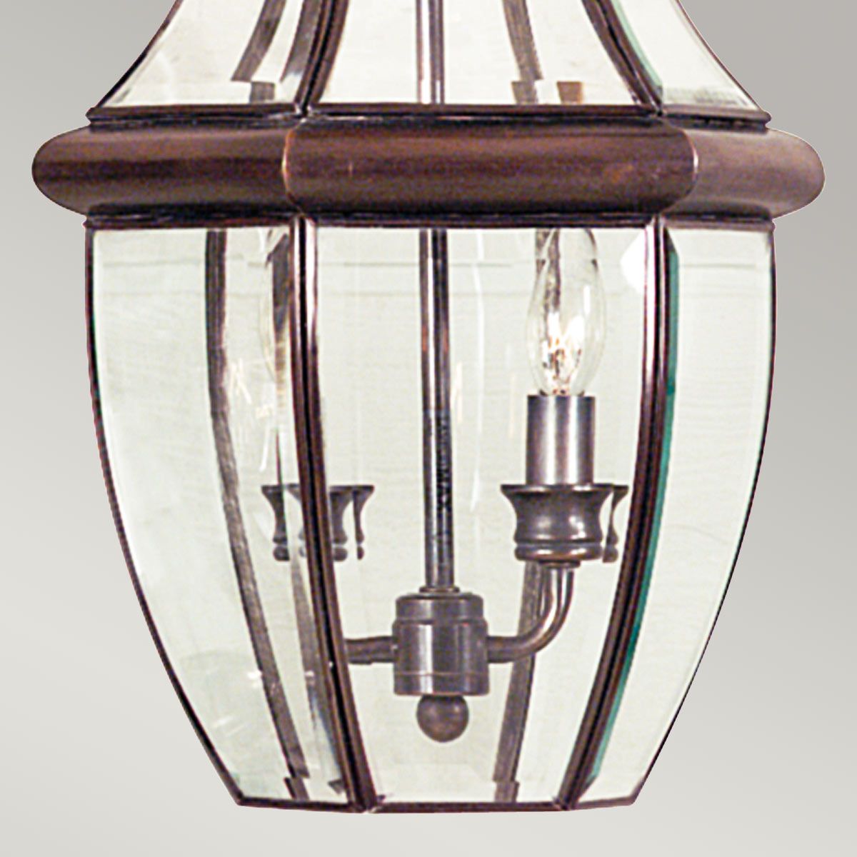 Newbury Grand Chain Lantern in Antique Copper Finish