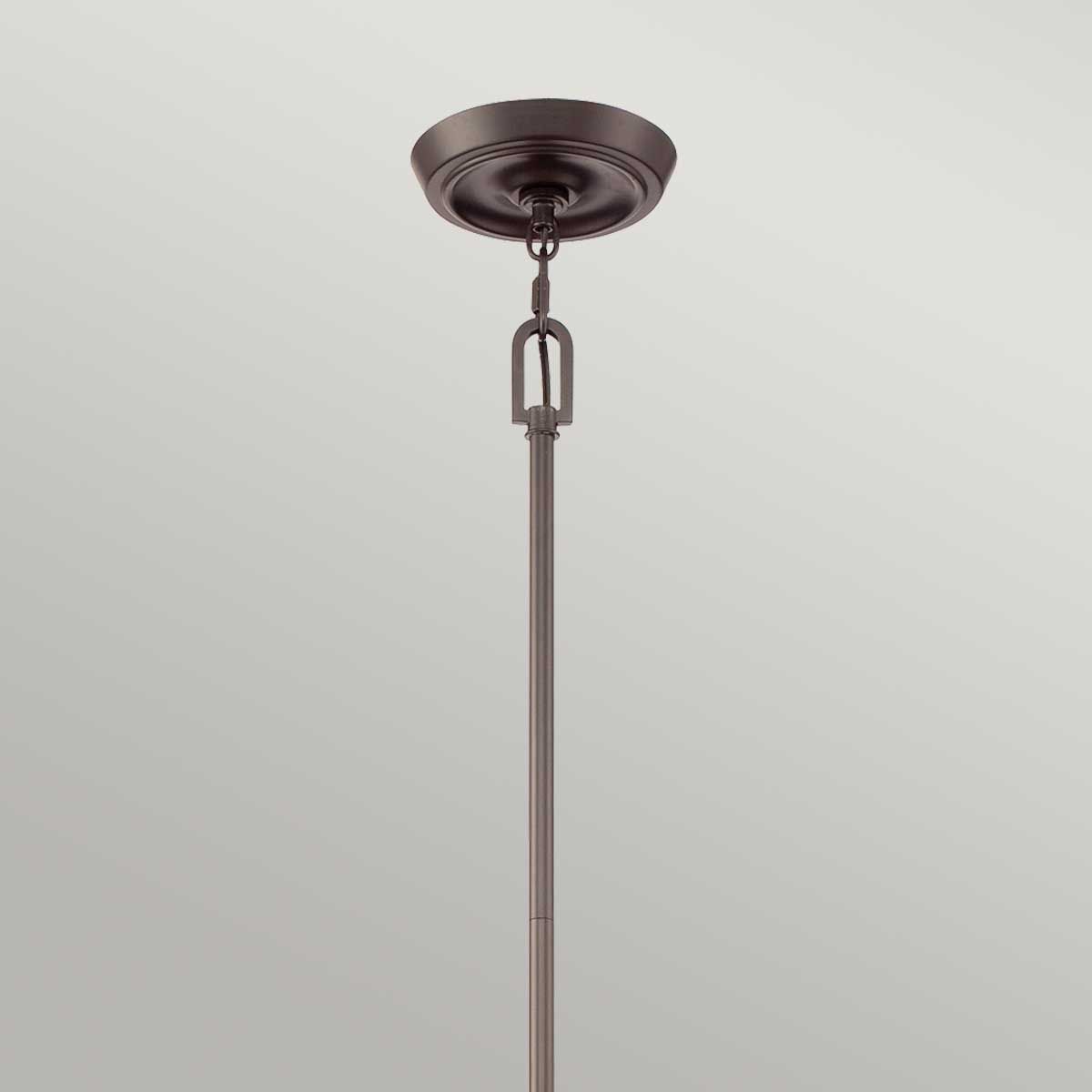Penn Station Tri-Light Pendant in Rich Western Bronze