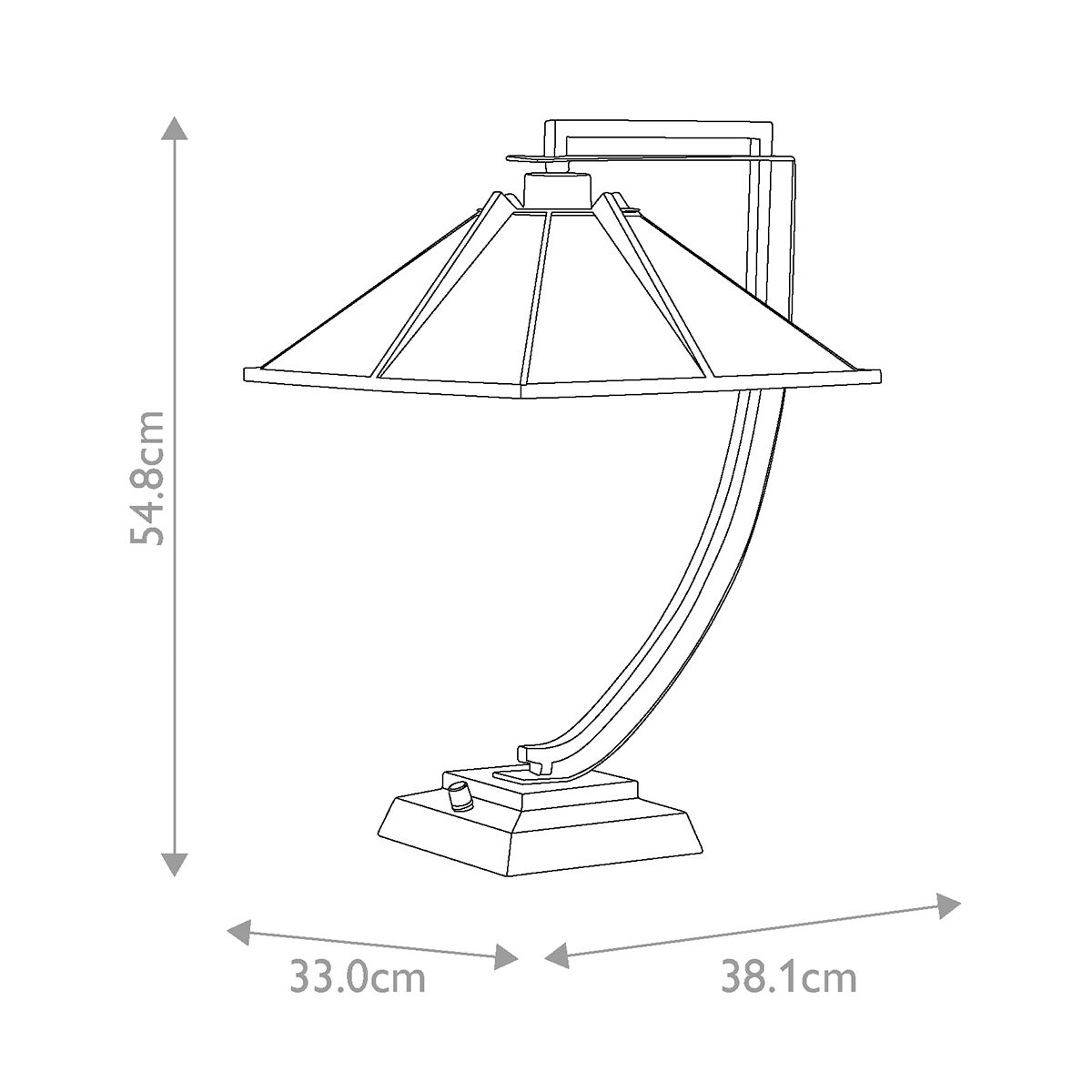 Pomeroy 1lt Table Lamp Western Bronze