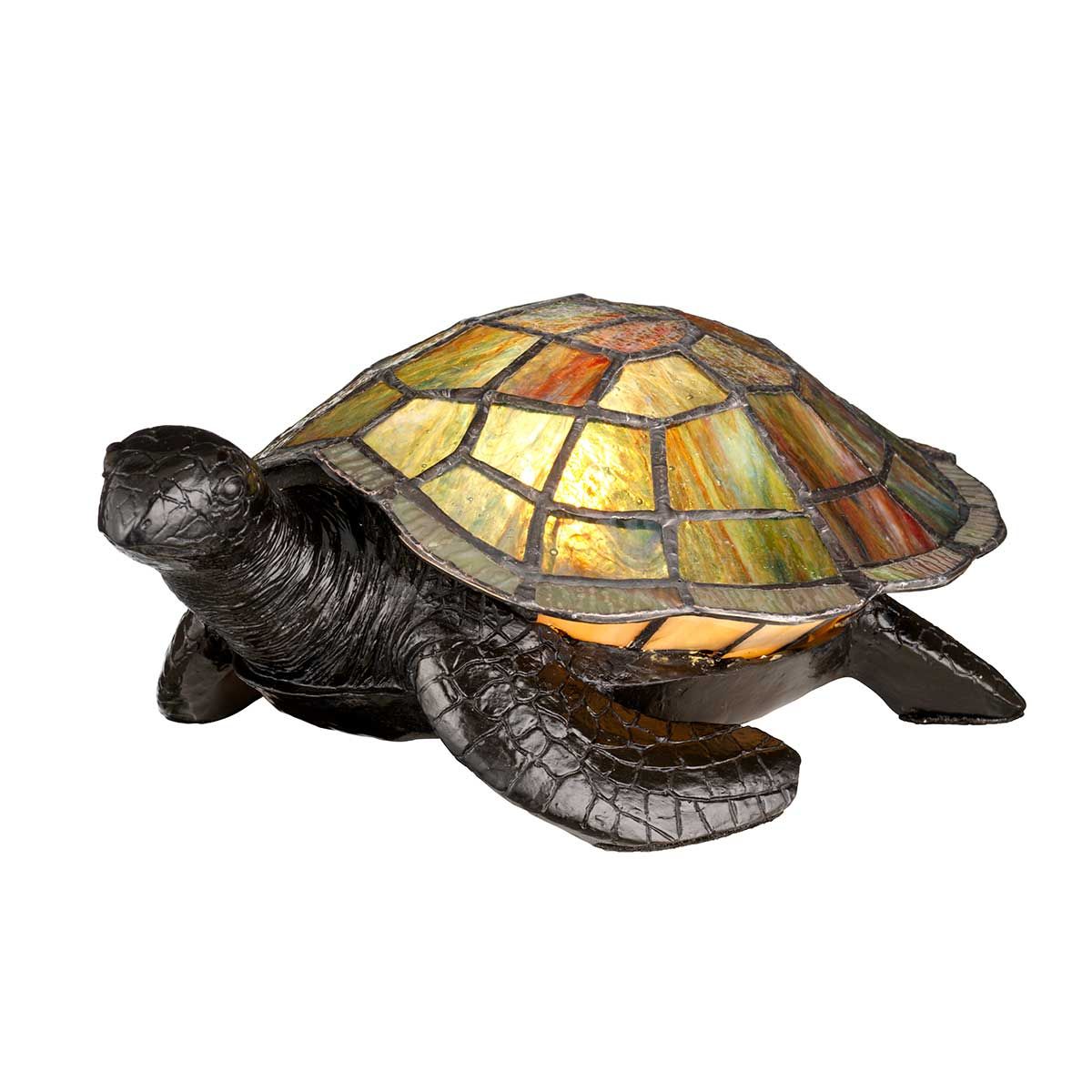 Tiffany Animal Lamps - Sawback Turtle Table Lamp