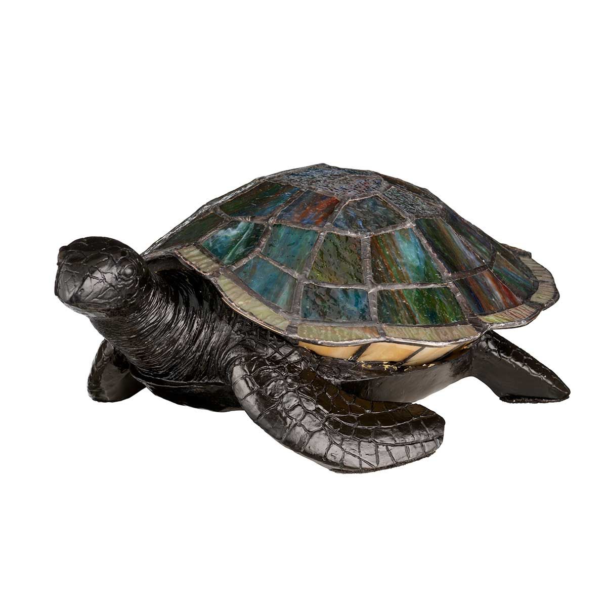 Tiffany Animal Lamps - Sawback Turtle Table Lamp