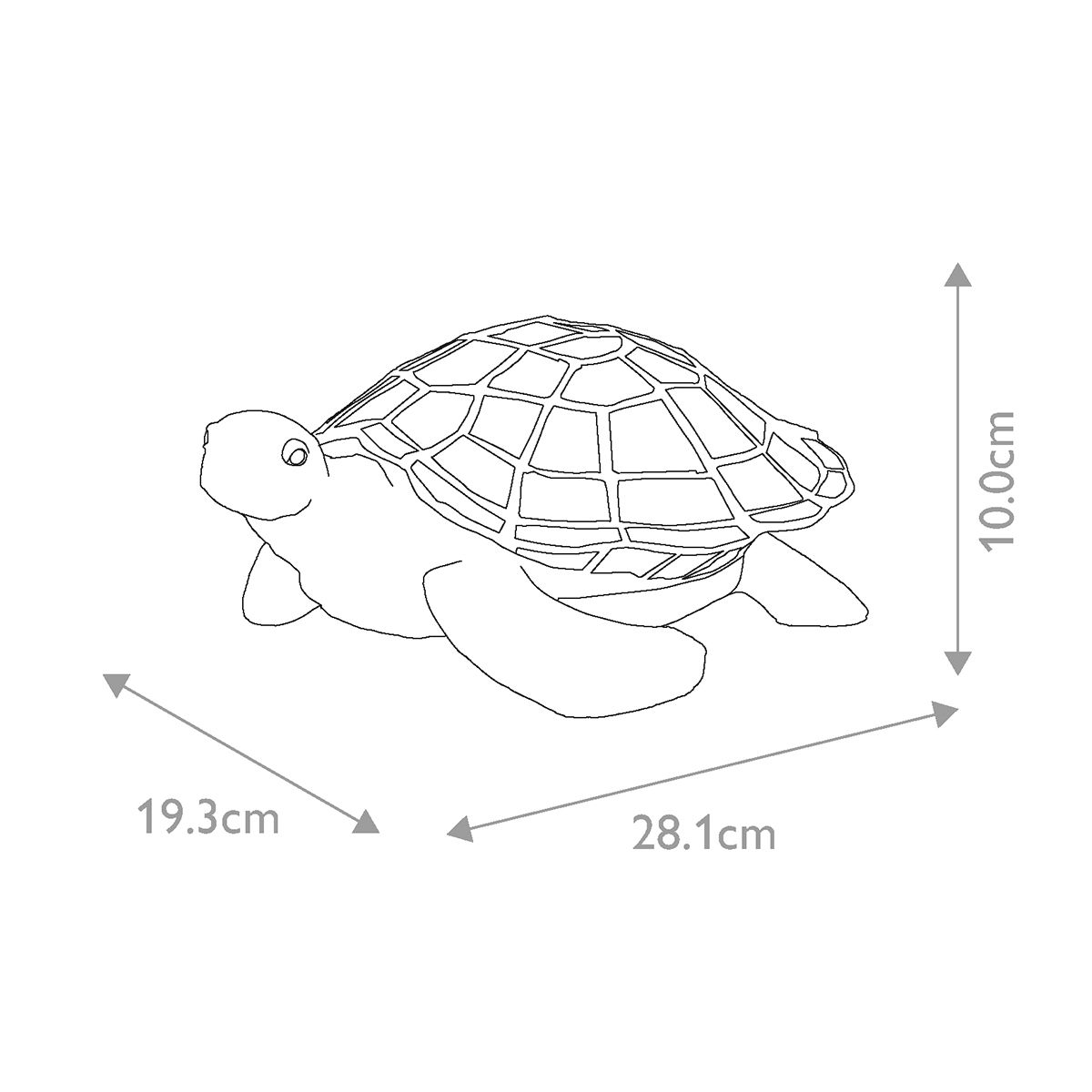 Tiffany Animal Lamps - Sawback Turtle Table Lamp